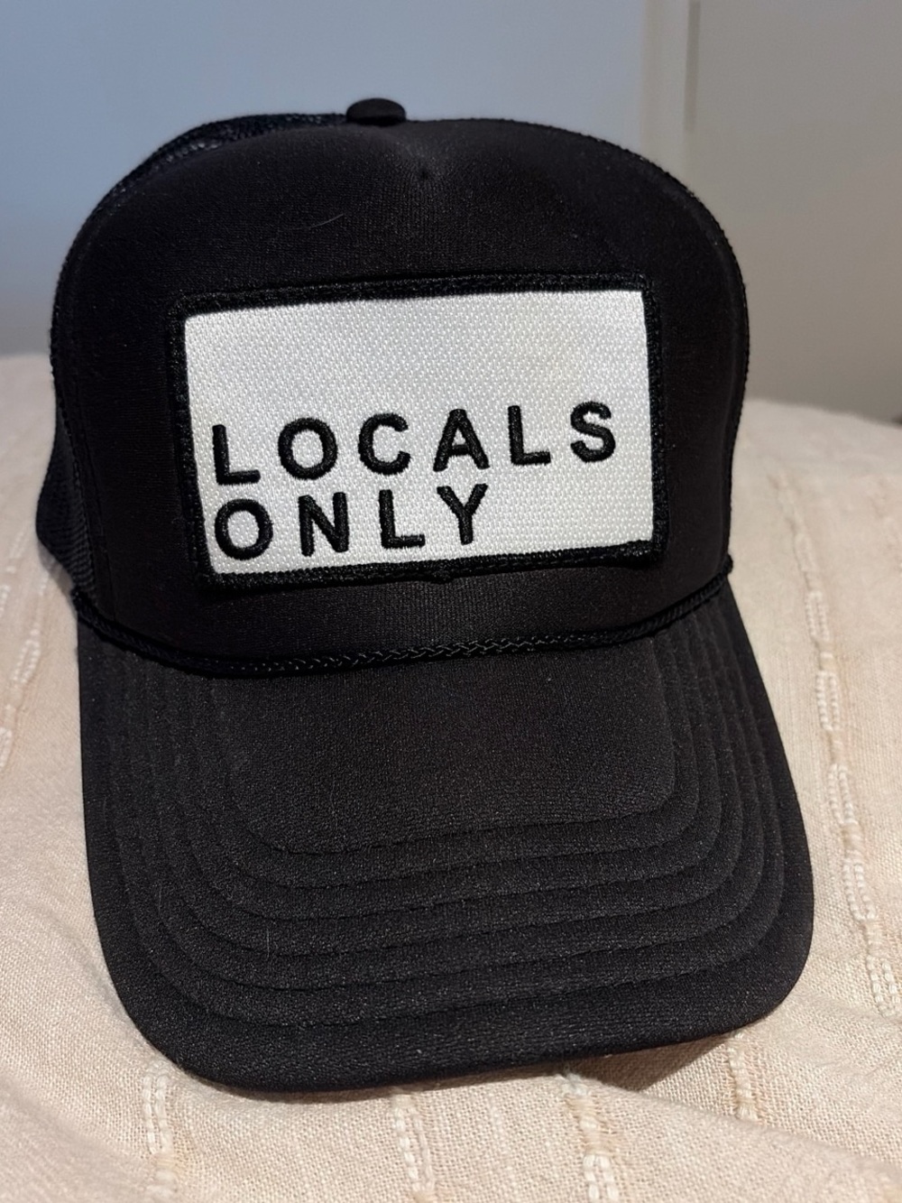Locals Only Black Trucker Cap